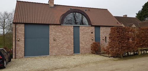 Porte de garage bois