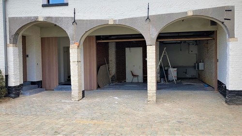 Porte de garage bois