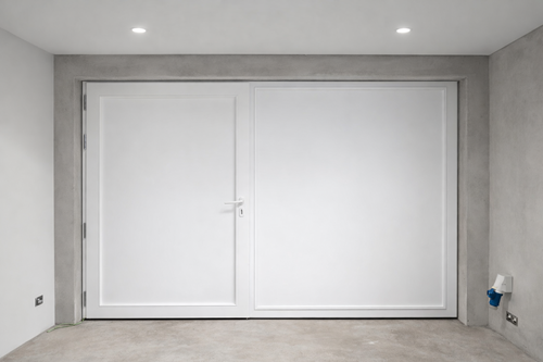 Porte de garage en bois