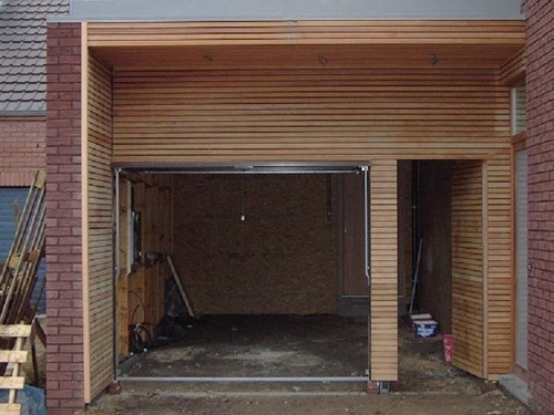 Porte de garage bois