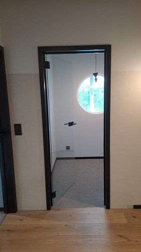 Porte vitrée bois