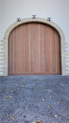 Porte de garage bois