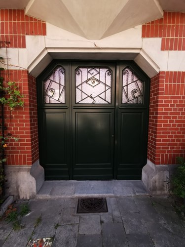 porte de garage en bois