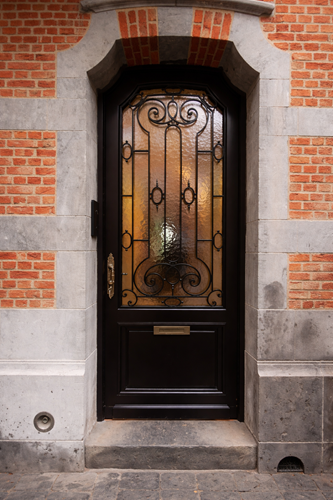 Porte vitrée fer forgés