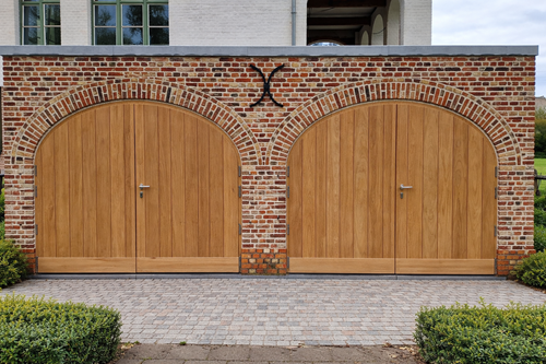 Porte de garage en bois